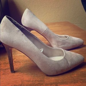 Suede heels